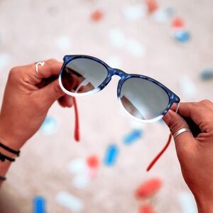 Blenders eyewear Mo’ Freedom Red white and blue polarized  Sunglasses